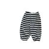 Pantalones Grandes PP de Bebé Otoño Estilo Coreano Ropa para Niños Pantalones de Otoño de Bebé Pantalones de Rayas Waffle de Bebé Pantalones de Niño