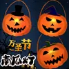 Lanterna de Abóbora de Halloween Sacola com Material para Montagem DIY Infantil Luminous Decoração de Jardim de Infância Família