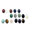 Venta al por mayor del fabricante Amatista Natural Aventurina Verde 13x18 mm Fondo Plano Facetado Único Forma de Huevo Piedra Suelta Accesorios para Joyería DIY