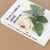 Pequeña Rosa de Terciopelo Día de San Valentín Chino Boda Flor Artificial Decoración Hogar Hotel Arreglo Floral Fabricante Flor Artificial Mayorista