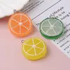 Resina Geleia Colorida Fatia de Limão Simulada Pingente 3D Charme DIY Colar Bolsa Pequenos Acessórios Venda por Atacado