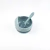 Suplemento Alimentar para Bebê Tigela Caracol, Tigela com Ventosa para Bebê, Conjunto de Colheres de Silicone, Utensílios Infantis, Louças para Comer e Alimentar Venda por Atacado