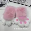 Patas de Animal de Pelúcia Fofas para Cosplay em Convenções de Anime, Luvas que Fazem Barulho