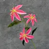 Lirio de Fuego Película de Impresión 3D Flor de Simulación Boda Hogar Hotel Decoración Transfronteriza Adornos de Flores Artificiales Venta al por Mayor