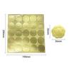 Pegatinas de estampación en caliente, oro mate, plata mate, pegatinas autoadhesivas cóncavas y convexas en relieve, etiquetas con logotipo, pegatinas de sellado estéreo de alta gama