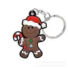 Chaveiro de Natal Desenho Animado de Borracha Macia PVC Venda Quente Transfronteiriça, Pingente de Bolsa Fofo, Decoração de Chaveiro de Carro, Pequeno Presente