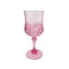 Vaso de Vino Tinto Rojo en Relieve de Lujo Desmontable de 8 oz, Copa de Champaña de Cristal, Vasos de Plástico para Bebidas - El Más Vendido Transfronterizo