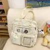 Bolsa Transversal para Meninas, Bolsa Ita Transparente Estilo Japonês Fofa de Grande Capacidade, Bolsa Tote de Grande Capacidade, Bolsa de Ombro para Estudante