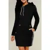 Bestseller 2017 AliExpress eBay: Vestido sudadera con capucha, cuello alto y manga larga, estilo europeo y americano, disponible en 5 colores y 8 tallas, S-5XL