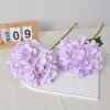 Flores Artificiales, Hortensias Frescas, Decoración Suave para Hogar, Sala de Estar, Hotel, Accesorios de Decoración para Bodas, Flores Falsas de Hortensia