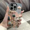 Bordado de Imitación Pueblo de Cuento de Hadas Manzana 17pro Funda Protectora iPhone 18 Película Dos en Uno Funda de Teléfono de Alto Valor
