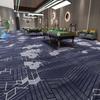 Alfombra Impresa para Sala de Billar Retardante de Llama Completamente Cubierta Área Grande Hotel Comercial Oficina Retardante de Llama Nylon Sala de Billar