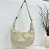 Bolso de Hombro Estilo Commuting con Forma de Empanada 2025 Bolso Croissant Bolso para Fitness Yoga Bolso de Lona para Hombro Cruzado de Mano