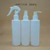 Botellas de plástico blanco de hombro plano de 200ML en stock del fabricante, botellas dispensadoras, botellas de rata, botellas de plástico PE