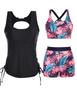 2026 Novo Conjunto de Maiô Confortável de Duas Peças da Amazon, Novo Tankini Estilo Resort de Ilha para Mulheres