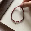 Pulseira de Prata com Contas de Jade Hetian para Mulheres, Estilo Chinês Vintage, Design de Nicho, Versátil e Elegante