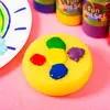 Palo Frotador de Esponja Teñida Esponja de Pintura para Niños Sello Pincel Set de Jardín de Infancia Palo para Frotar la Cabeza Herramientas de Graffiti