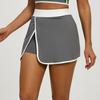Falda de Yoga Lineal Nueva Transfronteriza Falsa de Dos Piezas Anti-Exposición Bolsillo Integrado Falda Deportiva de Fitness