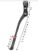 Soporte lateral para bicicleta de montaña de aleación de aluminio, soporte único, pie de apoyo ajustable, soporte lateral de aluminio de tres agujeros para bicicleta individual, transfronterizo