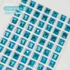 Nuevo Taladro Super Flash para Uñas Rectangular con Punta de Hielo Bloque de Hielo Taladro Decoración de Uñas Brillante Joyería Taladro Apilado Adornos de Diamante K9