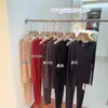 Conjunto Cálido de Piel de Nube para Otoño e Invierno para Mujer, Cuello Redondo Grande, Sin Costuras, Top y Pantalón, Alta Elasticidad, Ajustado, No Voluminoso 8661