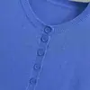 Cárdigan de punto con cuello redondo, hombros normales, manga tres cuartos, estilo europeo y americano, de un solo botón, suéter casual básico versátil de manga media