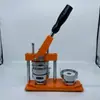 Máquina Rotatoria Manual para Hacer Insignias DIY Máquina Casera para Insignias Medalla Creativa 58 Máquina de Insignias de Metal