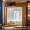 Máquina de Vapor para Banho de Vapor Úmido Casa Comercial Sala de Sauna Banho de Vapor Acrílico Chuveiro de Dupla Finalidade Integrado Sauna Transpiração
