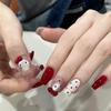 Unhas Usáveis Feitas à Mão, Estilo Desejo Puro, Menina Apimentada Olho de Gato Borboleta Nail Art de Boutique, Unhas Usáveis Finas em Formato de Cachorro, Unhas Postiças Atacado