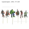 Artículos de Fiesta de Cumpleaños Temática de los Vengadores Juego de Banderín de Tirar Plato de Papel Mantel Globo Liga de la Justicia Marvel