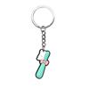 Serie Dentista de Dientes Lindo Dibujo Animado Llavero Colgante para Mochila Llavero DIY Decoración Llavero de Goma Suave PVC