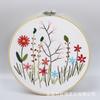 Bordado Transfronteiriço DIY Pacote de Material Feito à Mão Série Florais Fragrantes e Florais Conjunto Europeu de Agulha e Linha para Bordar