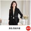 Chaqueta de Traje Roja para Mujer Primavera y Otoño Ropa de Negocios Temperamento Vestido de Anfitrión Reunión Anual Traje Traje Ropa de Trabajo de Alta Gama