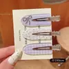 Presilha de Cabelo Fofa de Desenho Animado Sem Costura para Mulheres, Nova Presilha Doce para Franja Lateral, Presilha para Testas, Acessório de Cabelo Tipo Bico de Pato