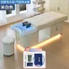 Cama de Shampoo para Terapia Capilar LED de Luxo Leve, Cama Integrada com Circulação de Água e Vaporização para Salão de Beleza, Cama de Fisioterapia Totalmente Reclinável para Lavar o Cabelo