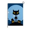 Bandera de Jardín Nueva de Halloween Transfronteriza Amazon Bandera de Lino Estampada de Calabaza Decoración de Patio Hecha a Mano