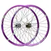 Juego de Ruedas para Bicicleta de Montaña 26 27.5 29 pulgadas Liberación Rápida Eje Pasante Rodamiento de 120 Clicks Freno de Disco Cassette Hg Ms Xd Morado