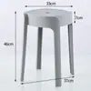 Banqueta Cyclone Pode Ser Empilhada e Armazenada, Banqueta Redonda Disponível em Várias Cores, Banqueta Doméstica de Plástico Moderna e Simples, Banqueta de Espera para Loja de Chá de Leite