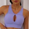 Traje de Yoga Acanalado Europeo y Americano para Mujer Transpirable con Tirantes Huecos Sujetador Deportivo Traje de Fitness Pantalones de Yoga de Cintura Alta