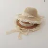 Sombrero de Paja para Niños Sombrero de Bebé para Mujer Sombrero para el Sol para Padres e Hijos Sombrero de Playa Princesa Protección Solar de Primavera y Verano Sombrero para el Sol para Bebé de Niña