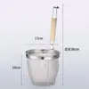 Acero Inoxidable 304 Tamiz de Polvo Mala Tang Cuchara Coladora Reforzada Red de Filtro para Hervir Fideos Cesta para Servir Maocai Cuchara para Escurrir Verduras Blanchadas Cuchara para Fideos Comercial