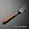 Juego de Cuchillo, Tenedor y Cuchara de Acero Inoxidable 304 con Mango de Madera Toon, Regalo para Comida Principal, Lujo Ligero, Retro, Vajilla Occidental, Adornos para Sala de Muestras