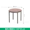 Combinación de Mesa de Café y Sofá de Exterior Mesa y Silla Pequeñas Perezosas Juego de Tres Piezas de Mesa y Silla Pequeñas para Balcón Mimbre Trenzado Patio Jardín Madera Maciza