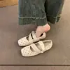 Nuevos zapatos Mary Jane con bailarinas, para otoño e invierno, con plataforma oculta, faldón cruzado, para mujer, retro, suela suave, 4 cm, 2026