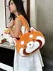Bolsa de Mão Peluda de Animal Fofo de Desenho Animado, Bolsa Grande de Ombro Transversal para Meninas, Bolsa de Mão Pequena de Guaxinim Macia e Adorável