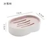 Armazenamento de Banheiro Doméstico Porta Sabonete Plástico Saboneteira Drenante Bancada Sem Acúmulo de Água Suporte para Sabonete Bandeja para Sabonete