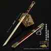 Arma Fría Modelo de Arma Artesanía Totalmente Metálica Adornos Espada Longquan Espada Zixiao Cuchillo de Anillo Modelo de Arma de Juguete