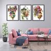 Novo Estilo Bordado com Miçangas Ponto Cruz DIY Flor e Planta Auto-Bordado Decoração de Quarto Rosa Pintura Adesivos de Pintura Diamantada Gota Completa Dropshipping