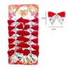 Suprimentos para Decoração de Natal, Adereços para Decoração de Festa de Feriado, Mini Laços Dourados com Glitter, Enfeites de Laço para Árvore de Natal