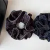 Scrunchie de Moda Coreana Estampado de Alta Gama para Mujer Nueva Banda Elástica para Cola de Caballo de Cuatro Capas Estilo Retro